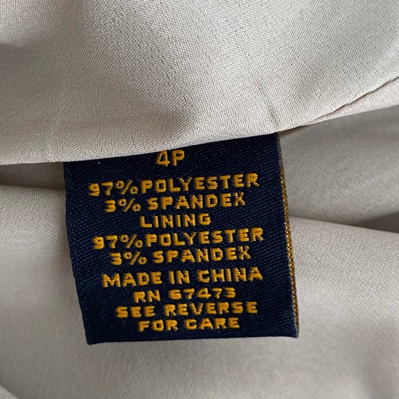 Just Taylor Champagne Satin Cocktail Dress SZ 4P - Picture 9 of 9